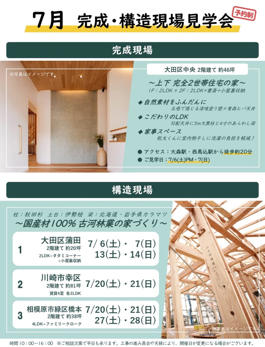 7月構造現場見学会【古淵】
